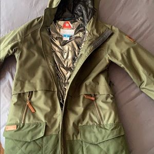 Women’s XS Columbia Omni Heat Olive Green Jacket